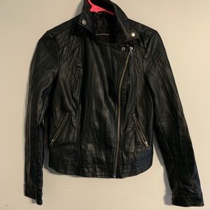 Women’s Black Rock & Republic Leather Jacket.